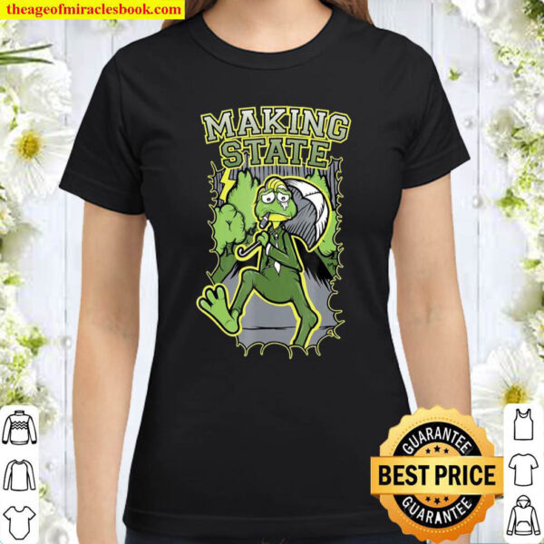 Making State Raining Frog Tee Classic Women T Shirt