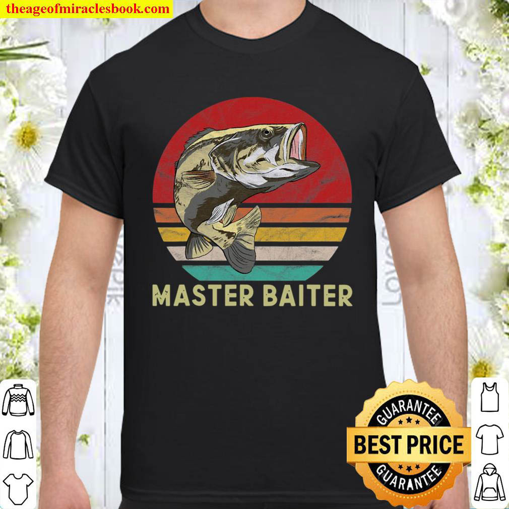 Official Master Baiter Funny Bass Fishing Gifts For Catching Fish Shirt
