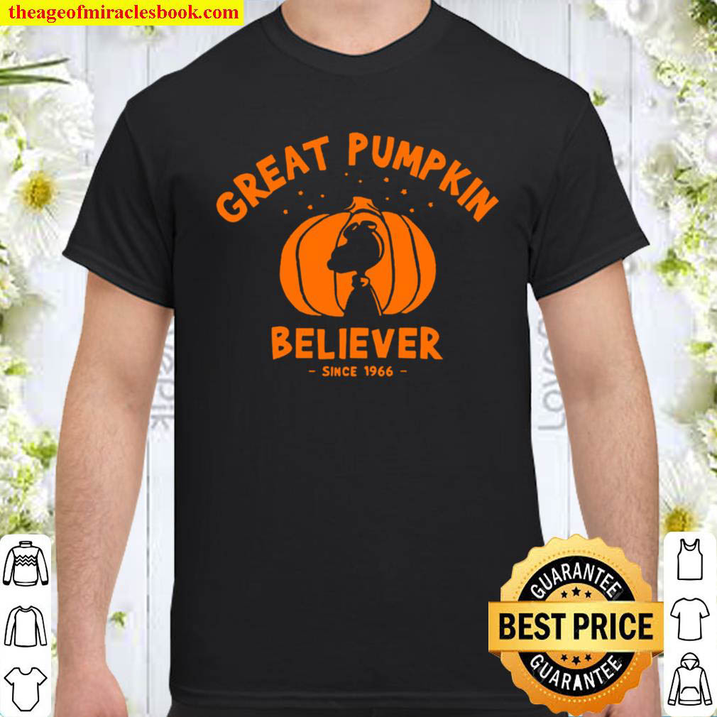 Official Peanuts-Great Pumpkin believer since 1966 Halloween Shirt Official Peanuts-Great Pumpkin believer since 1966 Halloween Shirt