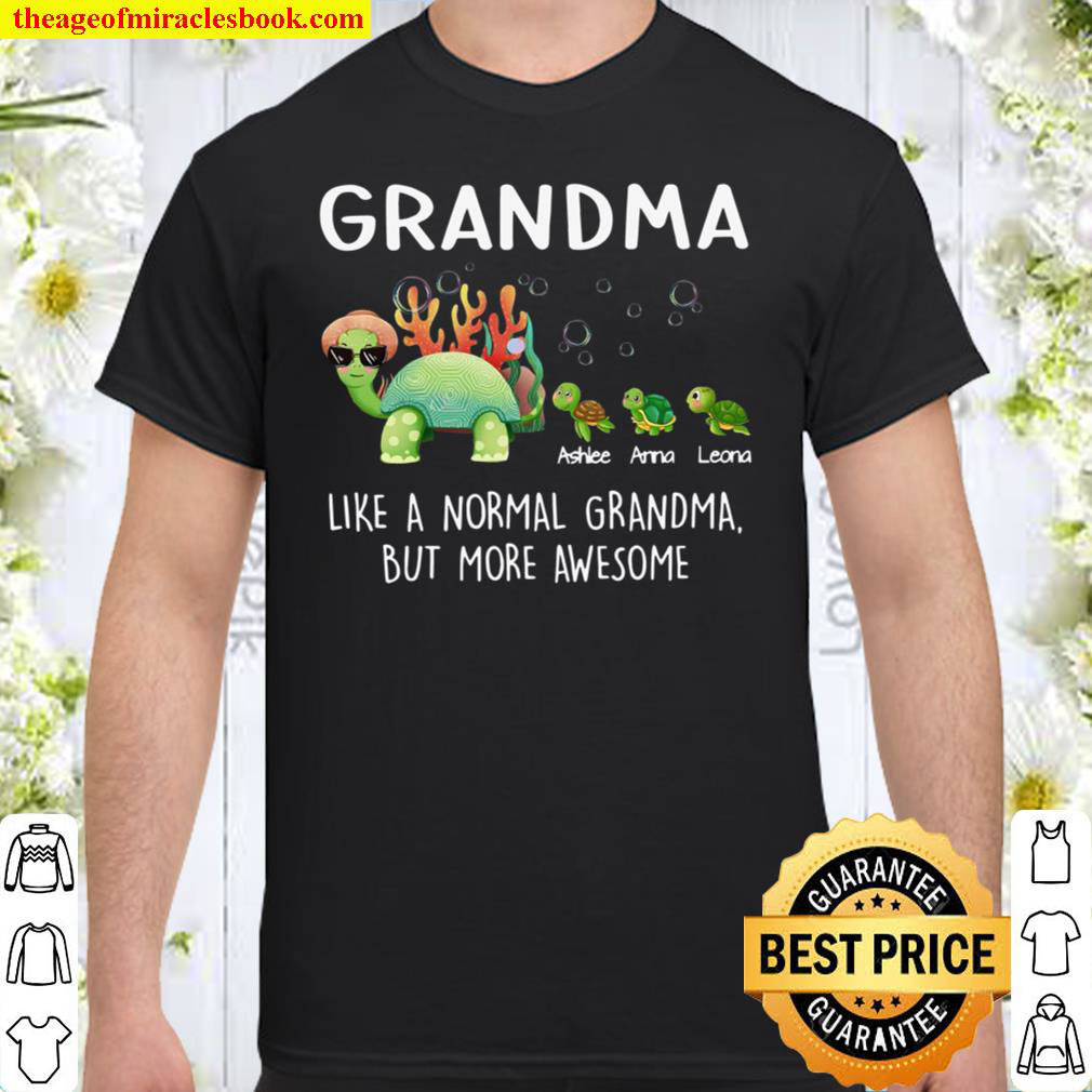 Official Personalized Grandma awesome turtle shirt