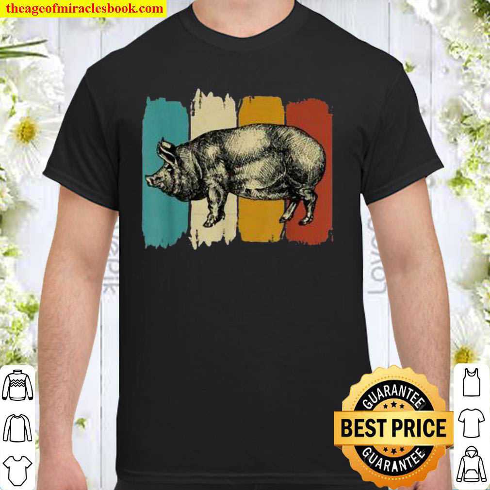 [Best Sellers] – Pig sow piglet vintage T-Shirt