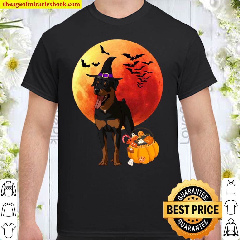 Buy Now – Rottweiler halloween dog halloween pumpkin Rottweiler lovers T-Shirt