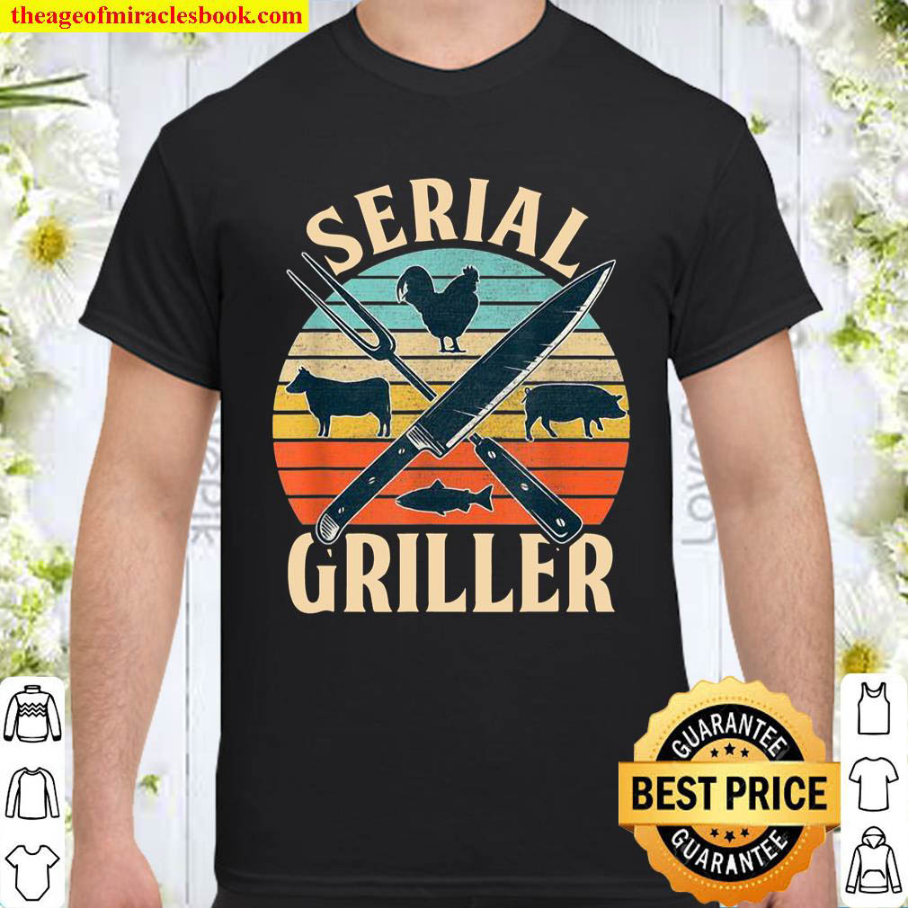 Official Serial Griller Fathers Day Grilling Grill BBQ Master Shirt