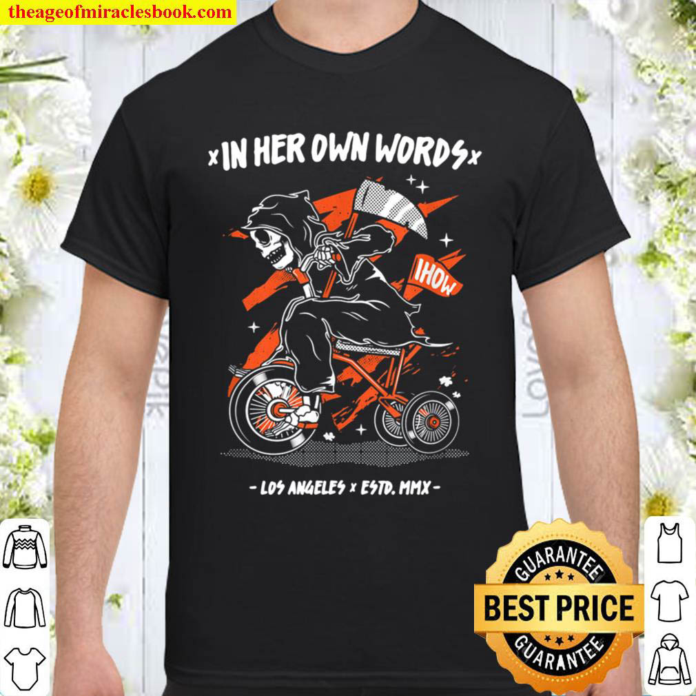 Official The Reaper Riding Bike In Her OwnWay T-Shirt