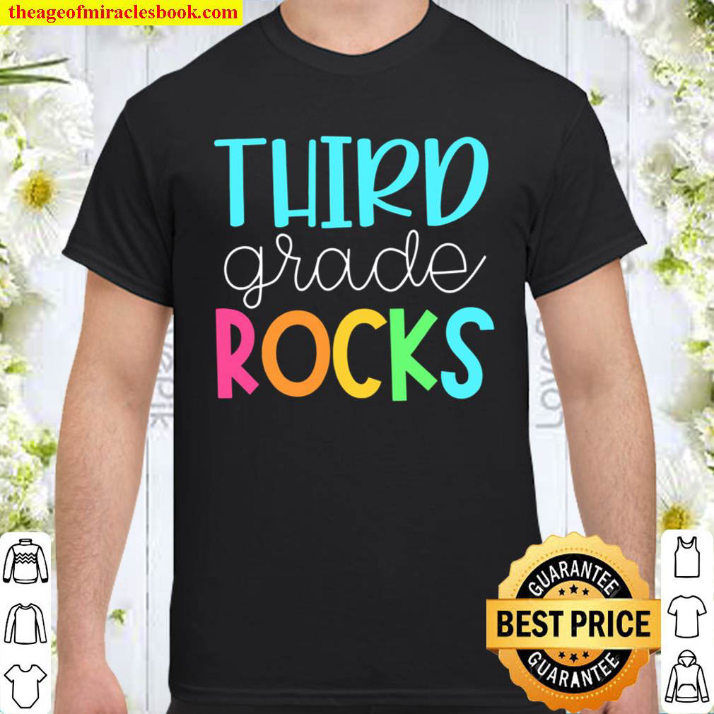 Official Third Grade Teacher , 3rd Grade Rocks Classroom Shirt