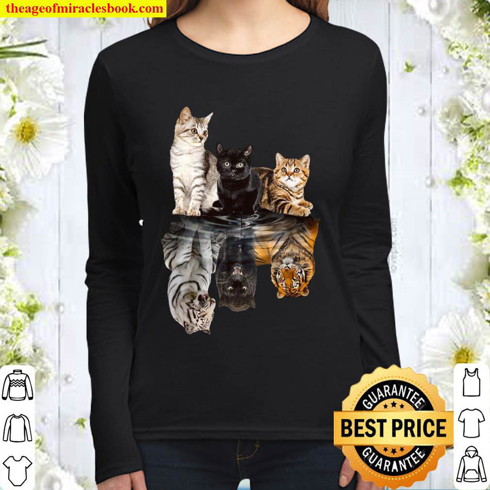 Underwater Cats Shadow Women Long Sleeved