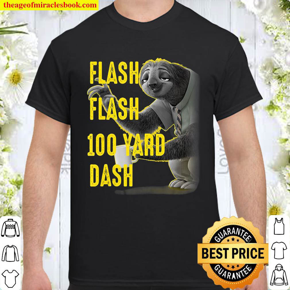 Official Zootopia Flash Flash 100 Yard Dash Portrait Shirt