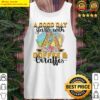 A Good Day Starts With Coffee Giraffe Tank Top