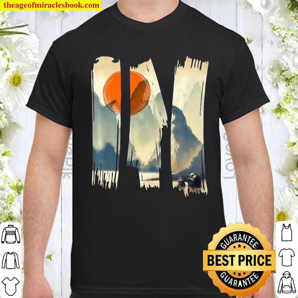 Official Asian Landscape Beautiful Print Graphic Urban Style Shirt