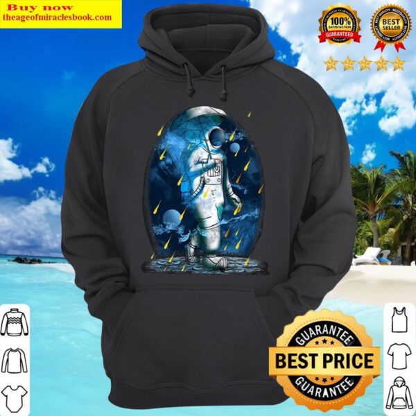 Astronaut Funny Spaceman Meteor Shower Galaxy Hoodie