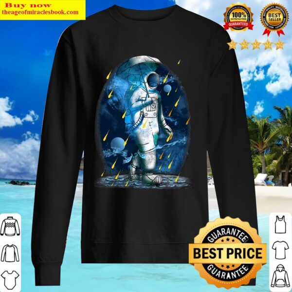 Astronaut Funny Spaceman Meteor Shower Galaxy Sweater