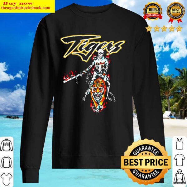 BASEBALL SKELETON SANA DETROIT TIGERS Sweater