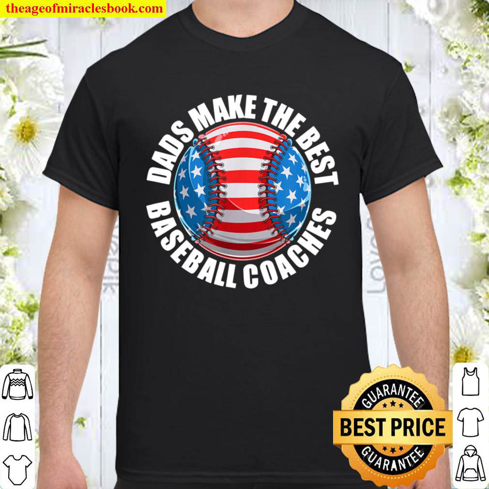 Official Baseball Coach Dad American Flag Baseball Practice T-Shirt