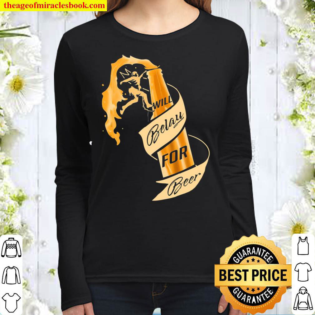 Beer Rock Climbing Gift Women Long Sleeved
