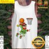 Christmas Elf Dunking A Basketball Xmas Tank Top