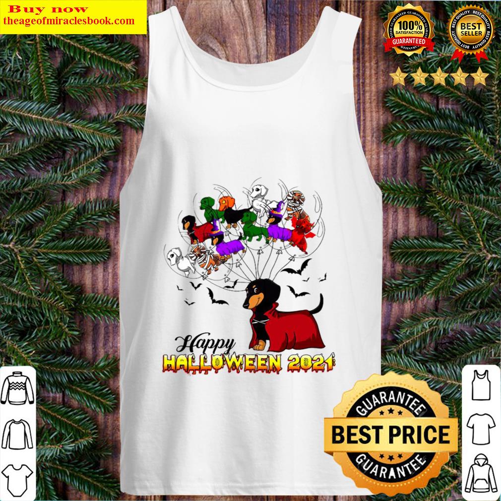 Dachshund Happy Halloween 2021 Tank Top