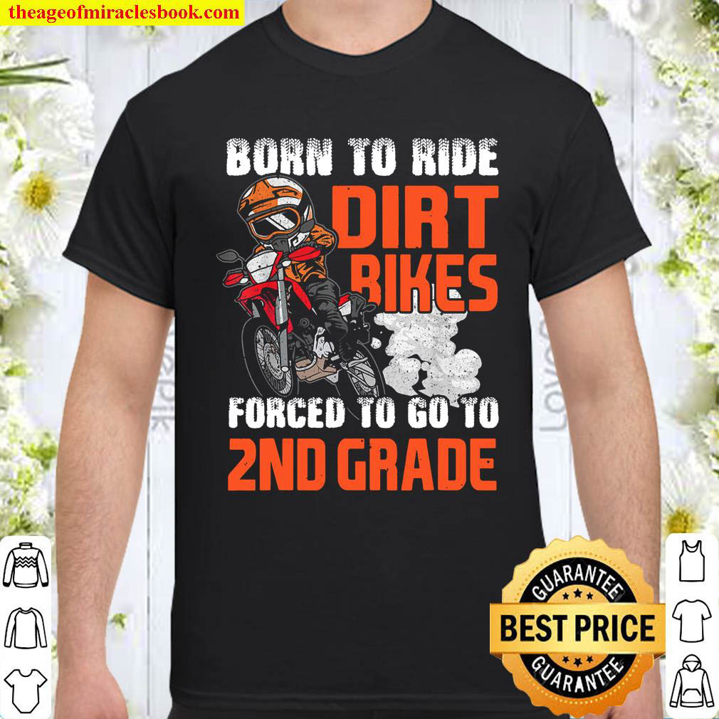 Official Dirt Bike Biker Back To School Biking 2nd Grade Student Kids T-Shirt