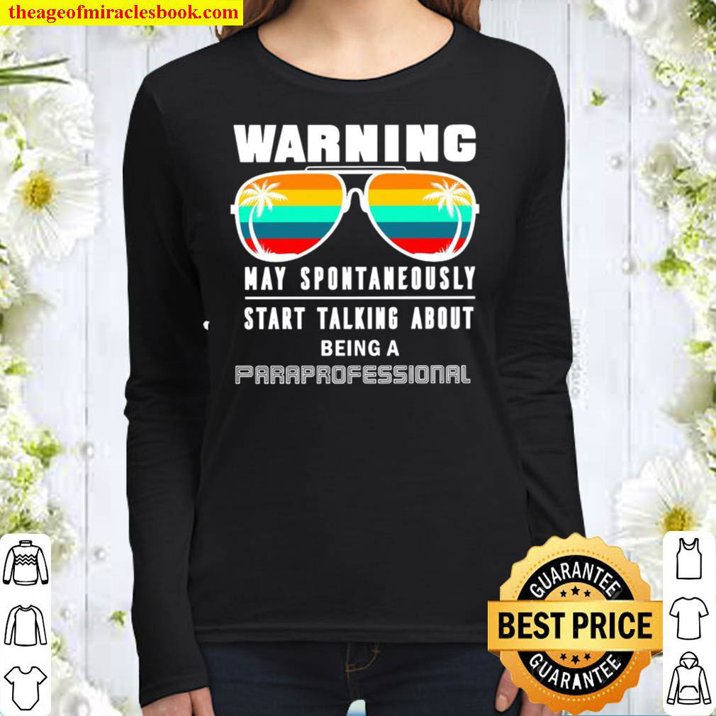 Funny Work For A Paraprofessional Women Long Sleeved