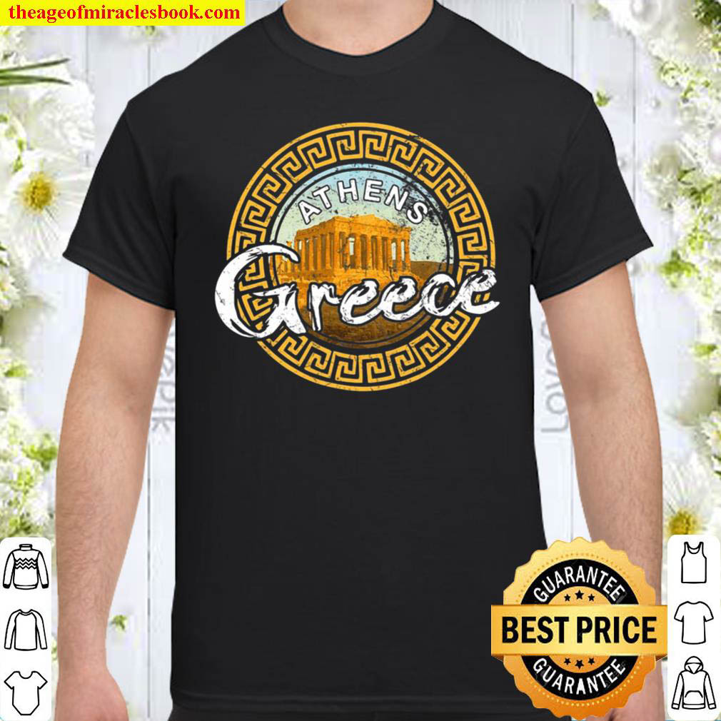 [Best Sellers] – Greece Athens Parthenon Acropolis Vintage Greek Shirt