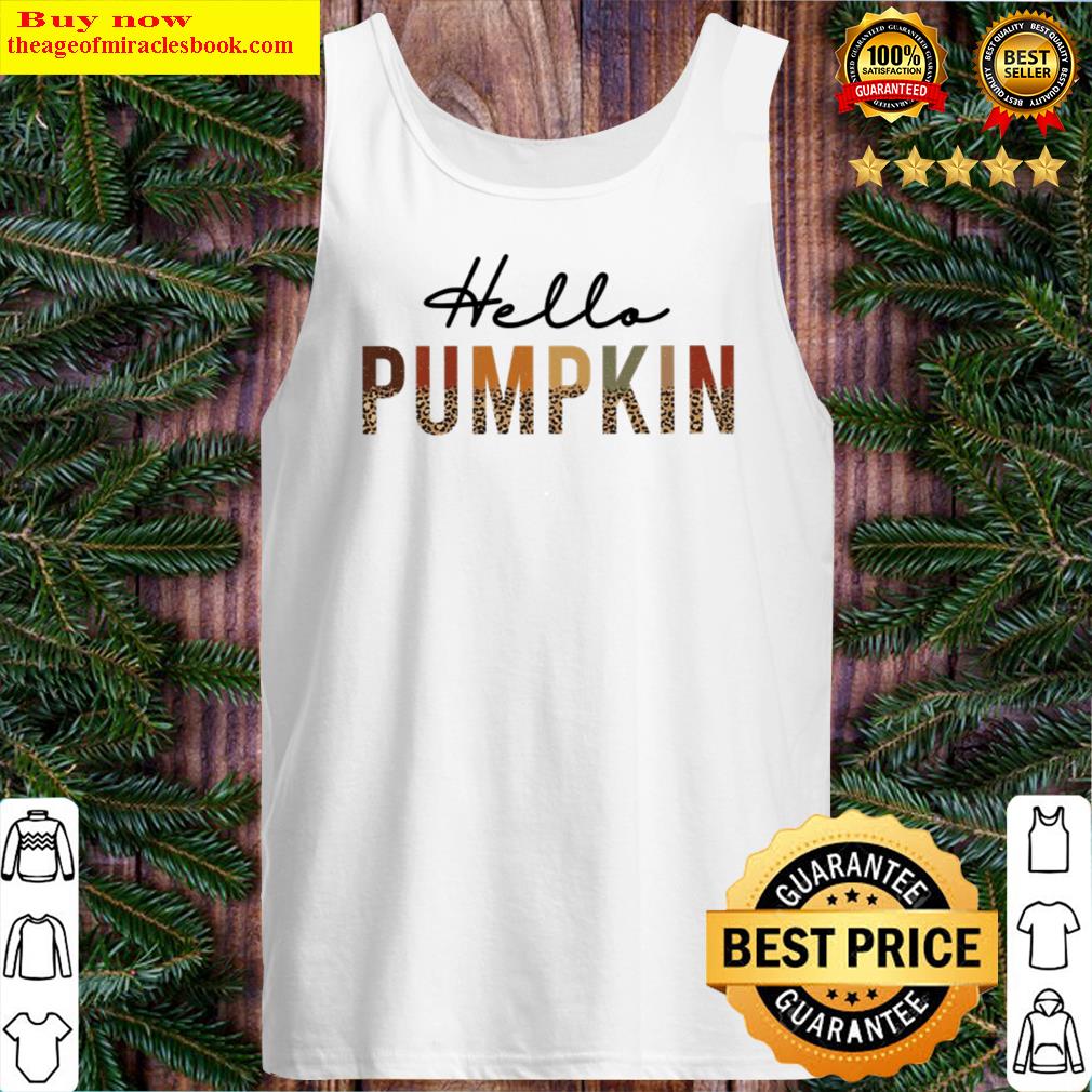 Hello Pumpkin Leopard Skin Tank Top
