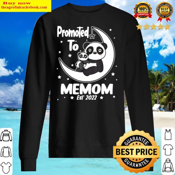 Panda Memom Gift First Time Memom EST 2022 Cute Sweater