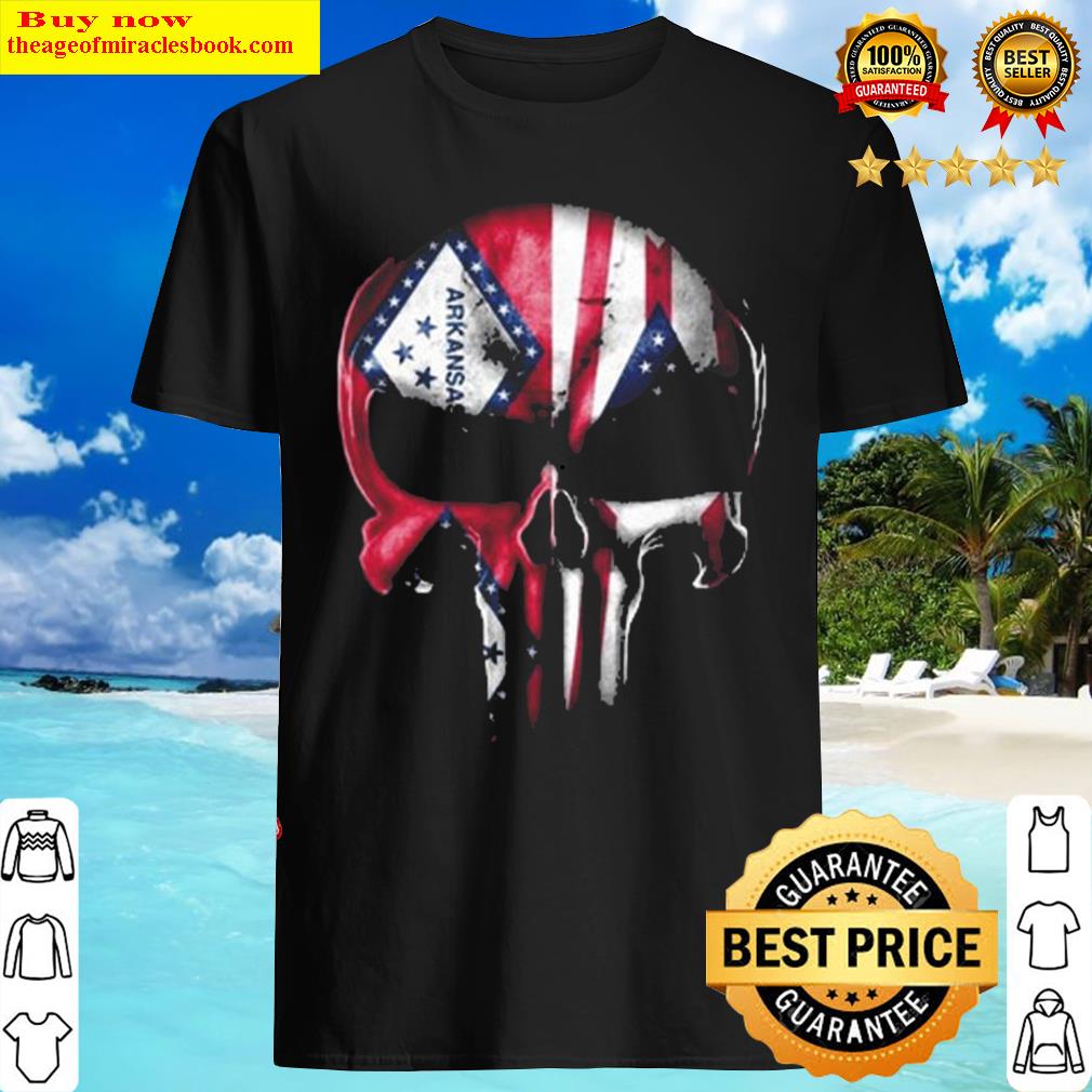 Punisher Skull Arkansas Ohio Flag