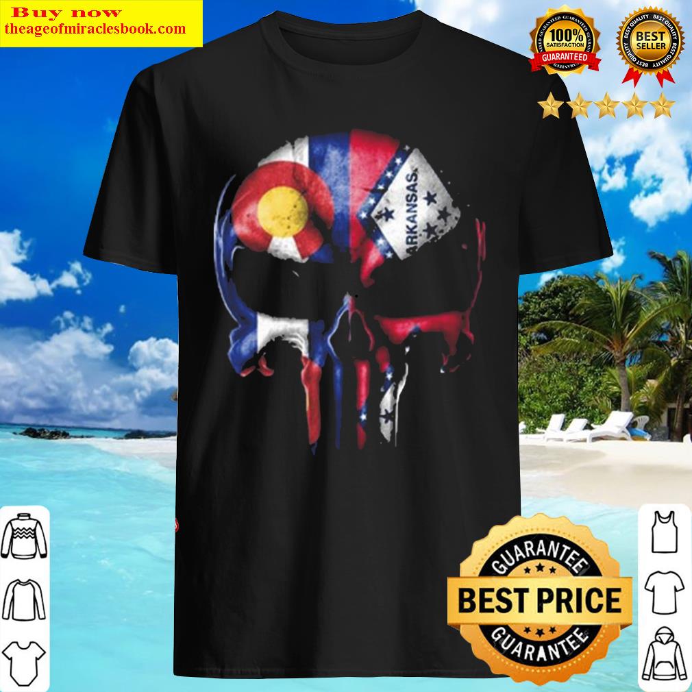 Punisher Skull Colorado Arkansas Flag