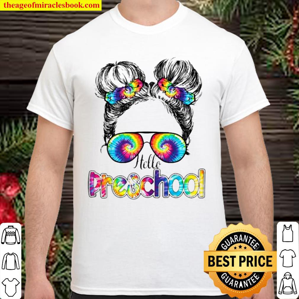 Funny SCHOOL MESSY BUN LIFE HAIR GLASSES HIPPIE BACK TO SCHOOL T-SHIRT