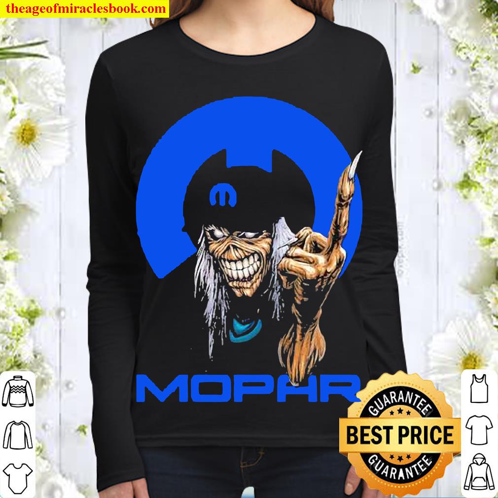 Skull hug Mopar logo Women Long Sleeved