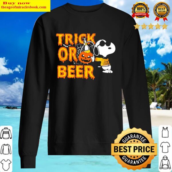 Snoopy Trick Or Beer Halloween Sweater