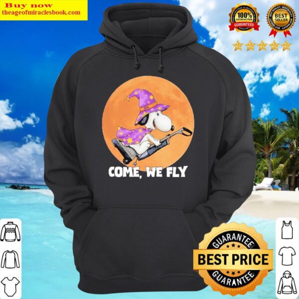 Snoopy Witch come we fly Halloween Hoodie