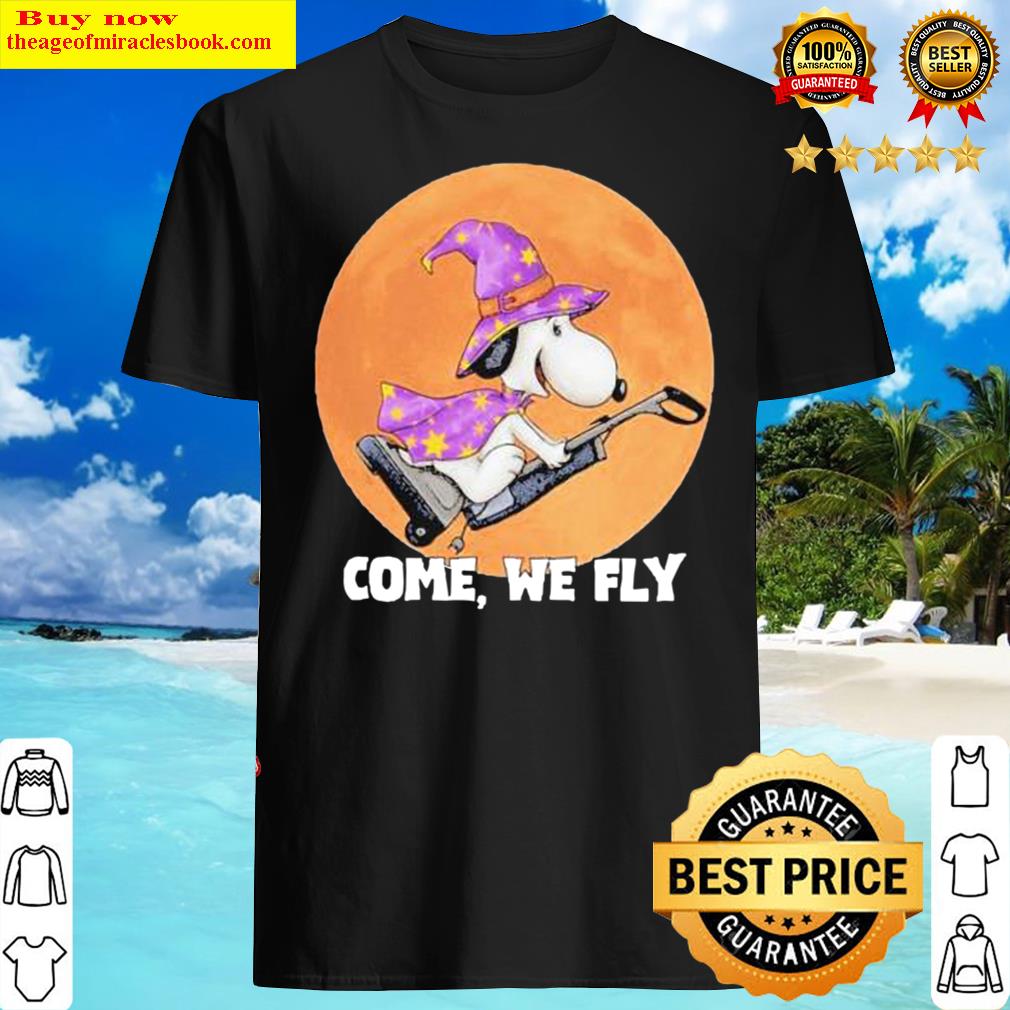 Snoopy Witch Come We Fly Halloween