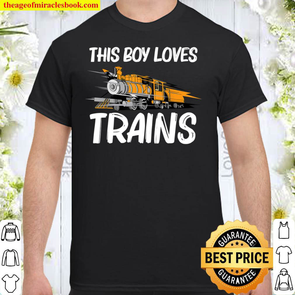 [Sale Off] – Train Gift For Boys Men Cool Locomotives Train Conductors T-Shirt