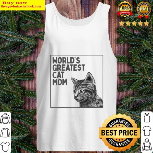Womens Worlds Greatest Cat Mom Tank Top