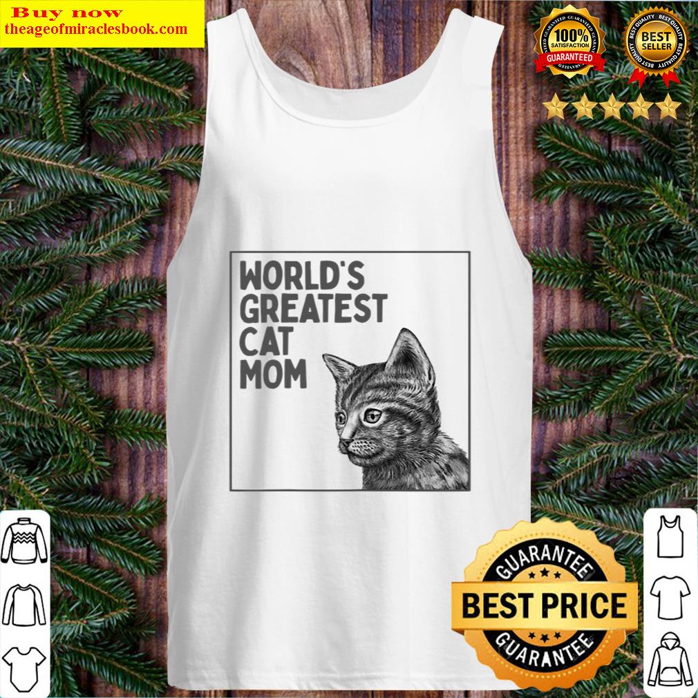 Womens Worlds Greatest Cat Mom Tank Top