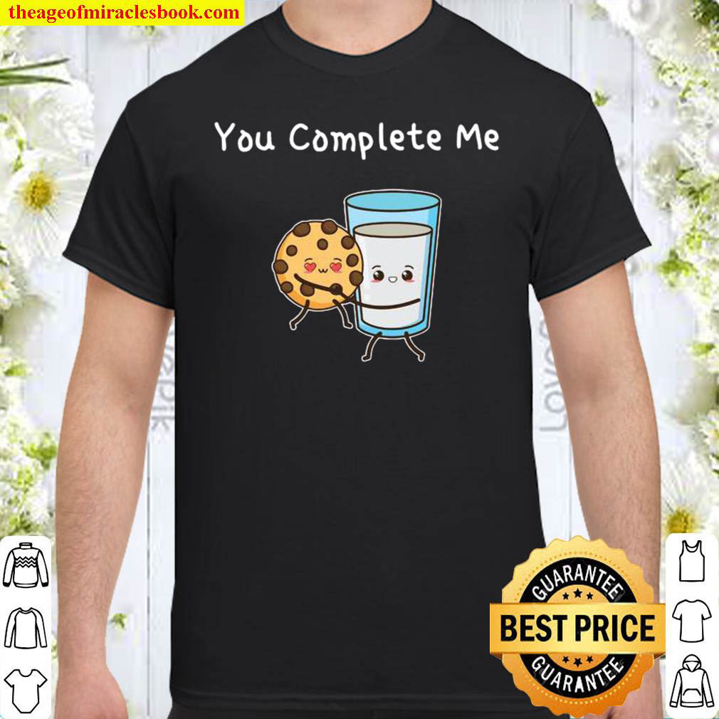 [Best Sellers] – You Complete Me Cookies & Milk Hugging Shirt
