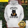 cat drinking fireball solves most of my problems casting fireball solves the rest hoodie