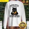 cat drinking fireball solves most of my problems casting fireball solves the rest sweater