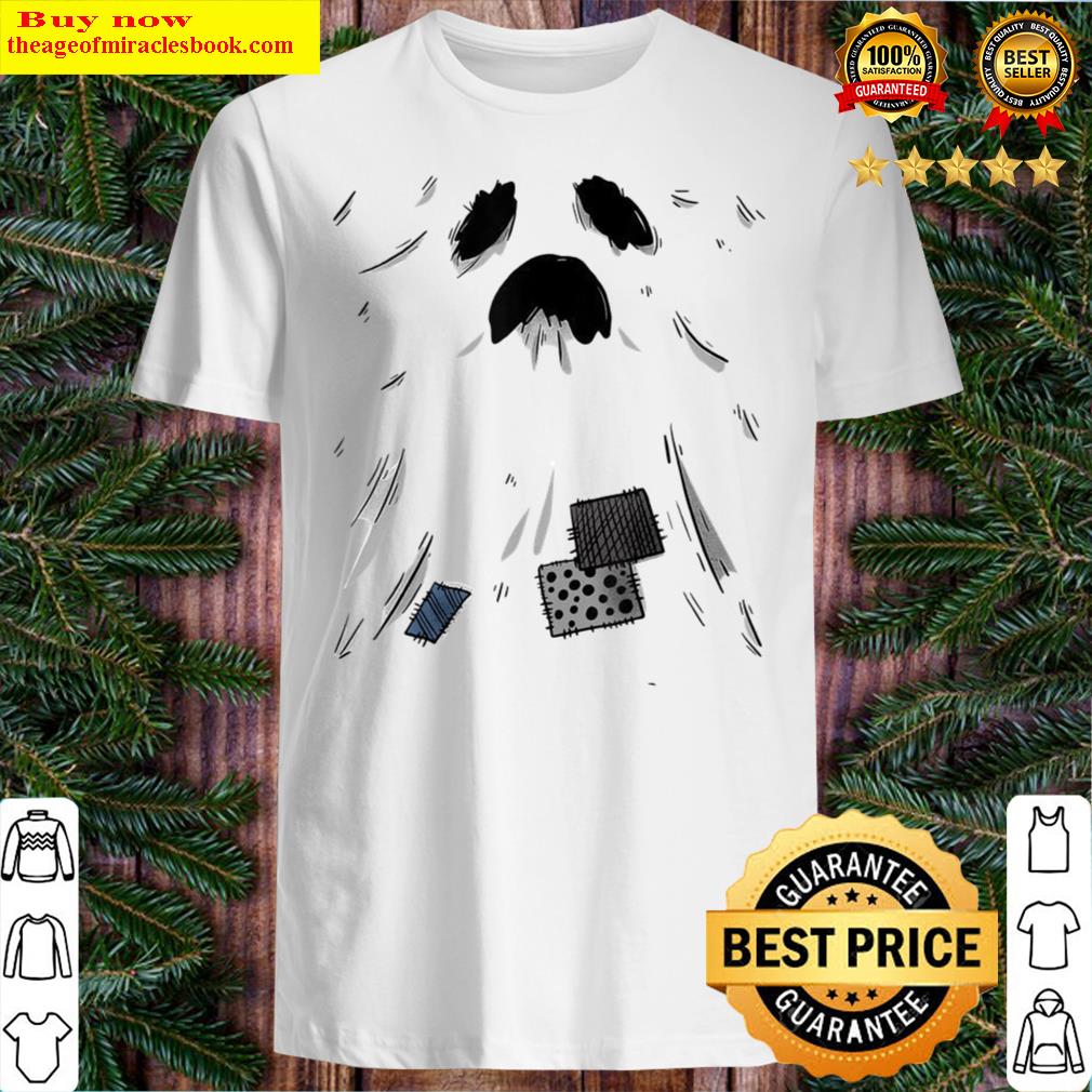 Scary Ghost With Patches Halloween Costume