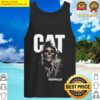 skull death hug caterpillar logo tank top