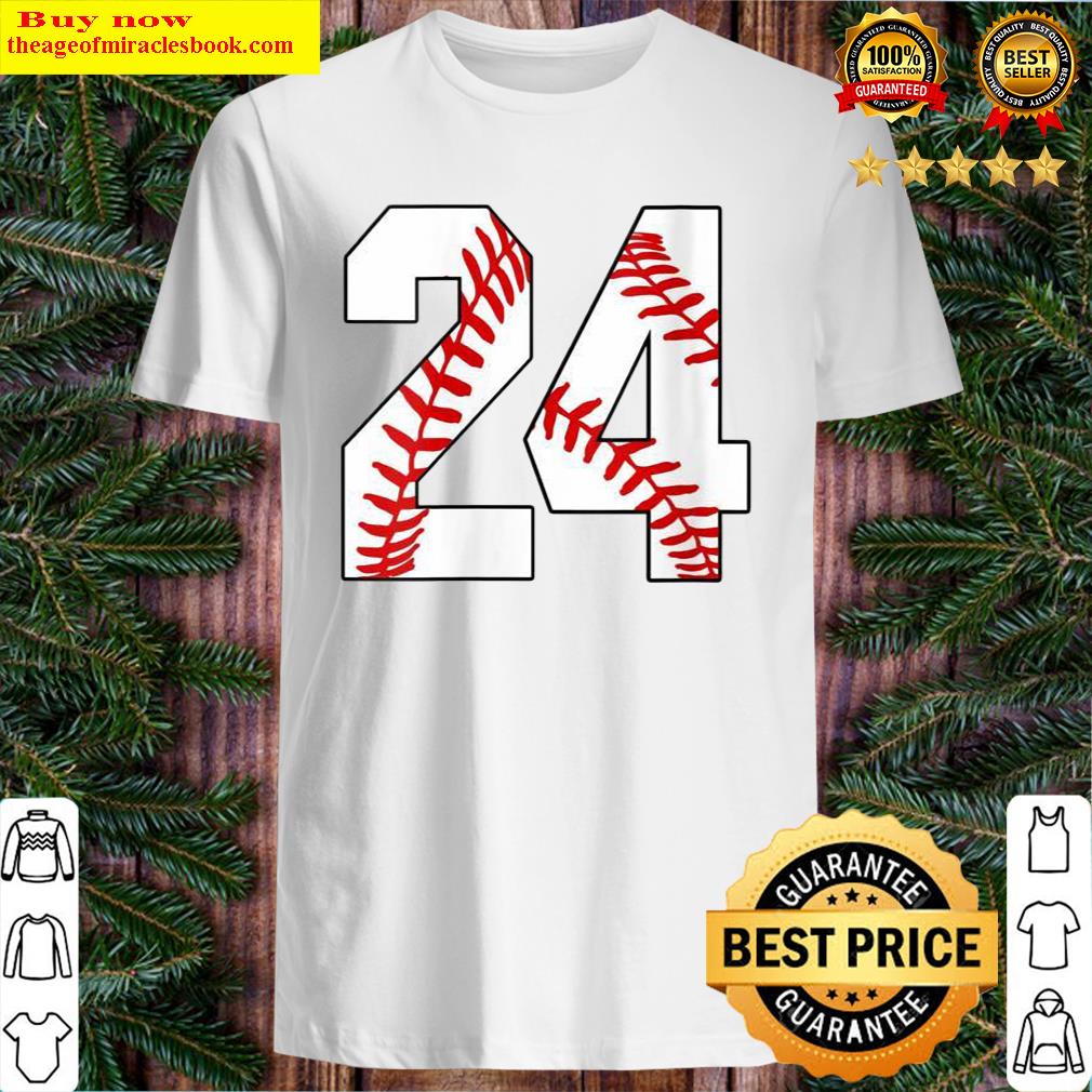 #24 Baseball Twentyfour Player Baseball Mom Jersey Shirt