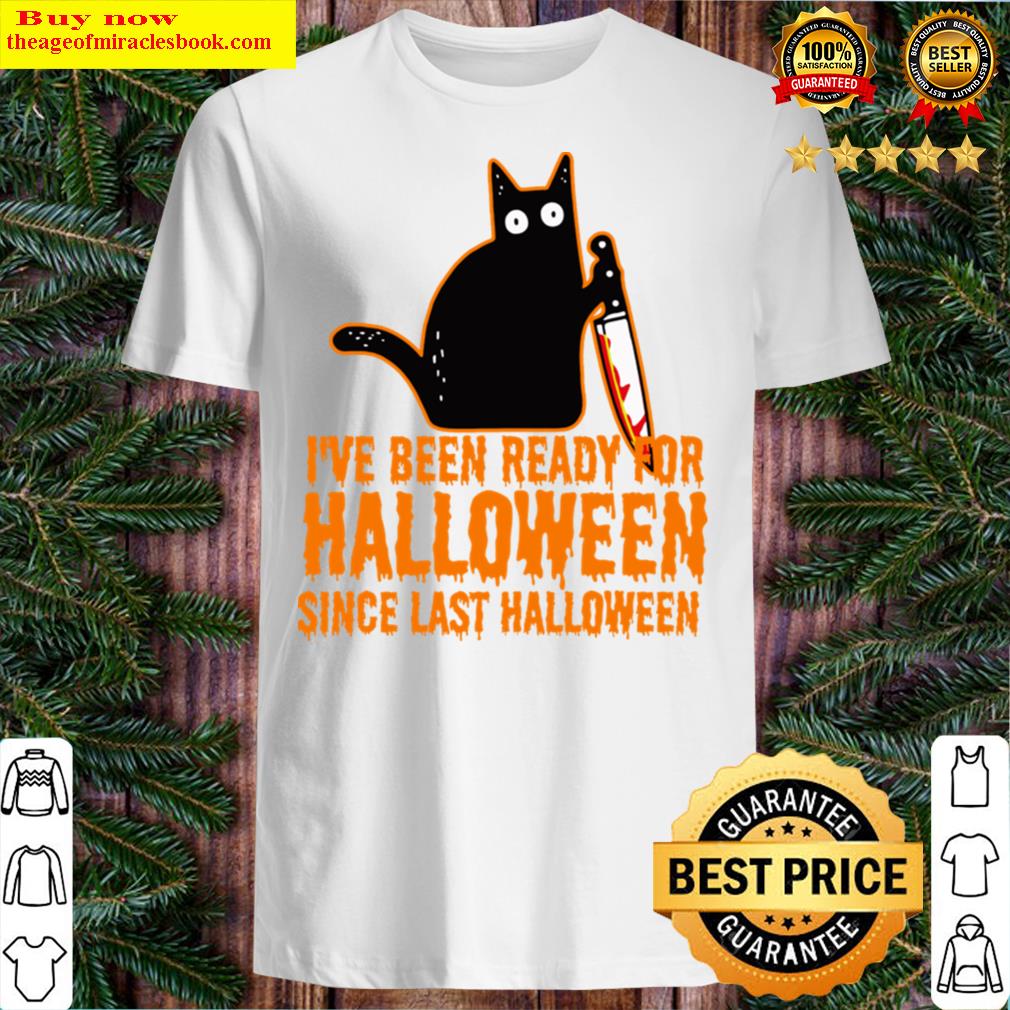 Black Cat Ready For Halloween Shirt
