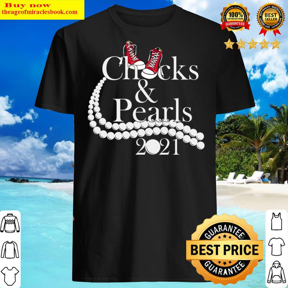 Chucks And Pearls Red Shoes Shirt