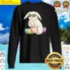 cute bunny wearing leopard glassess easter sweater
