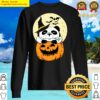 cute panda witch pumpkin sweater