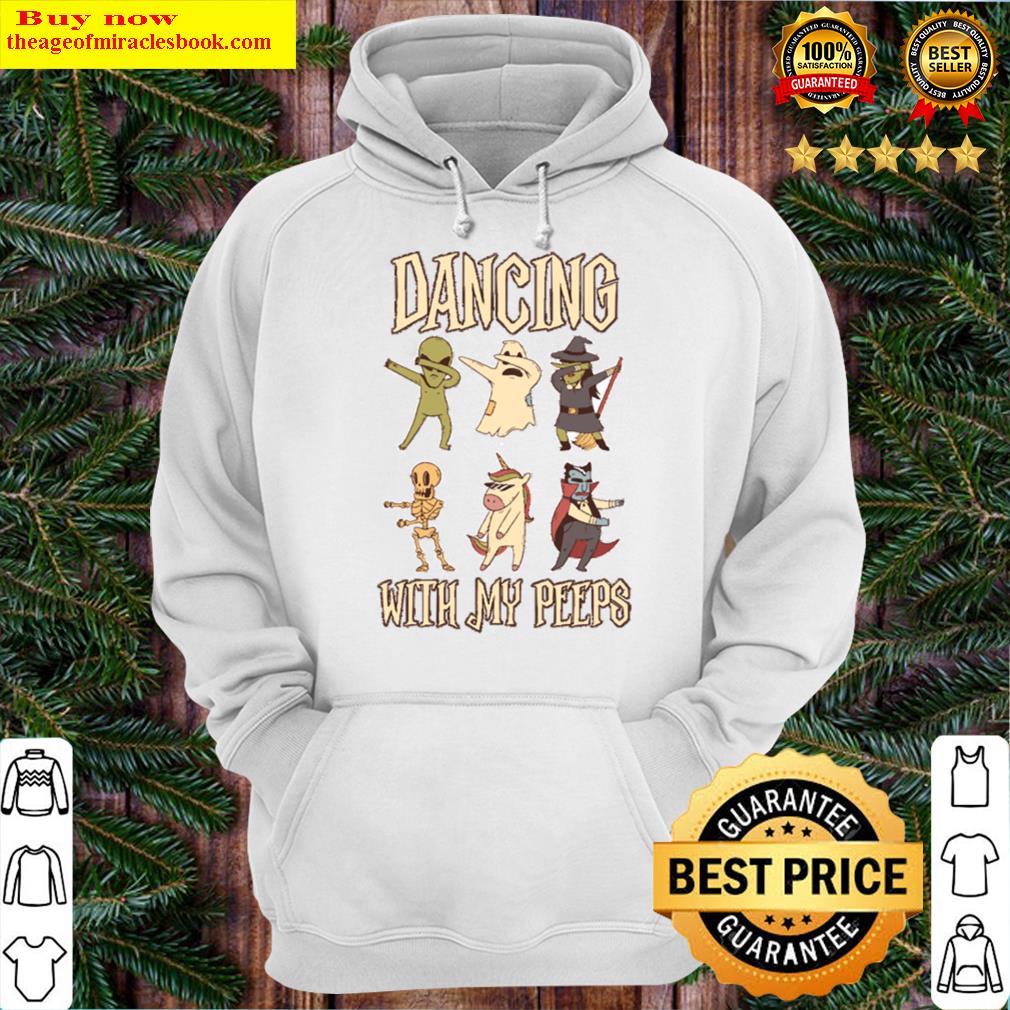 dancing with my peep skeleton ghost unicorn witch hoodie