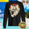 dog drinking wine retro sweater