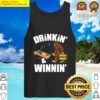 drinking winning bigfoot playing cornhole tank top