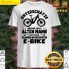 e mtb bicycle e bike old man ebike cyclists shirt