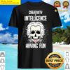 einstein creative skull shirt